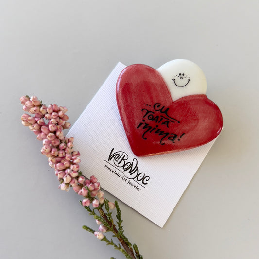 brosa portelan cu toata inima