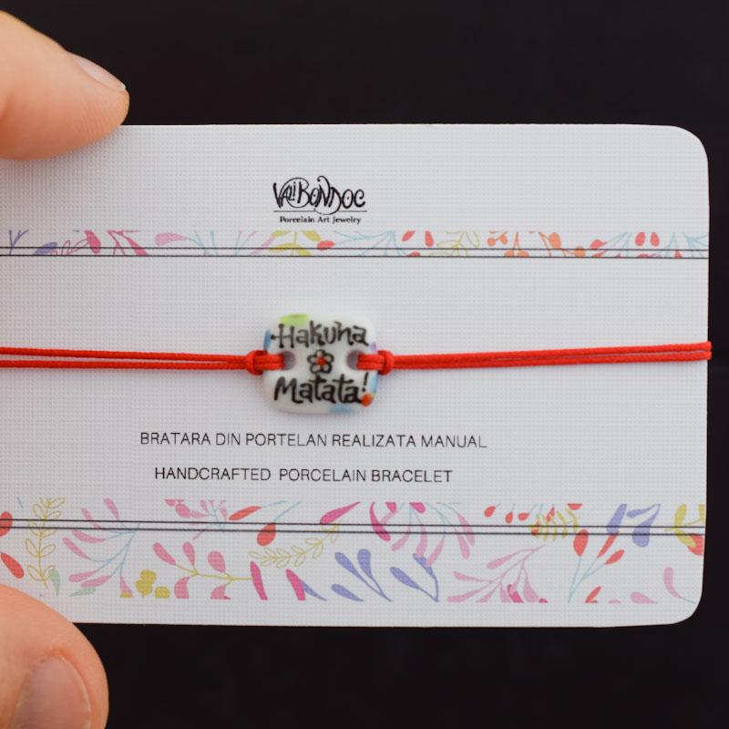Bratara din portelan - Hakuna matata