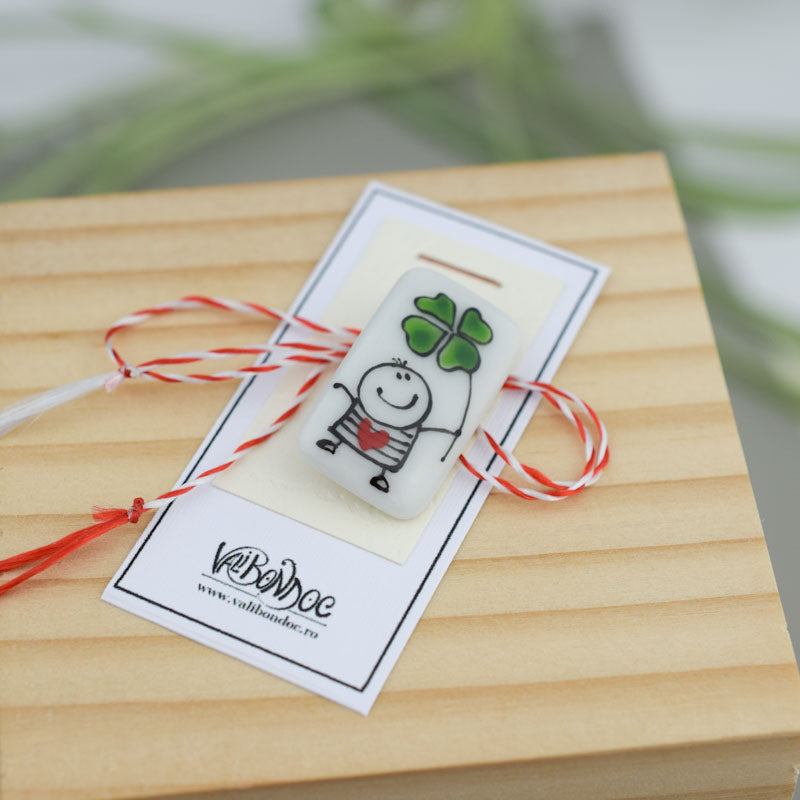 Spring Elves. Little porcelain brooch modeled and painted by Vali Bondoc