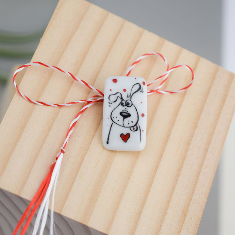 Spring Elves. Little porcelain brooch modeled and painted by Vali Bondoc