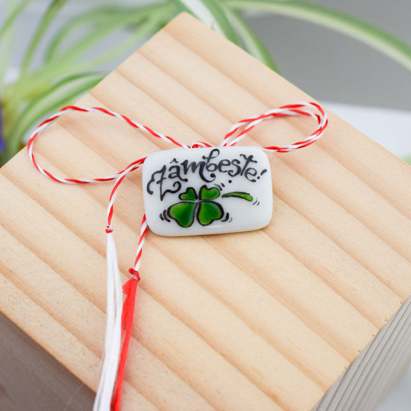 Spring Elves. Little porcelain brooch modeled and painted by Vali Bondoc