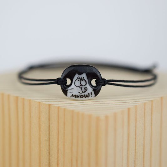 Porcelain bracelet handmade and hand painted by Vali Bondoc