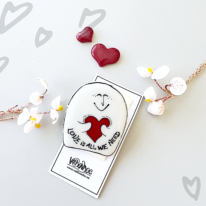 Brosa din portelan - Iubaret din fire ll