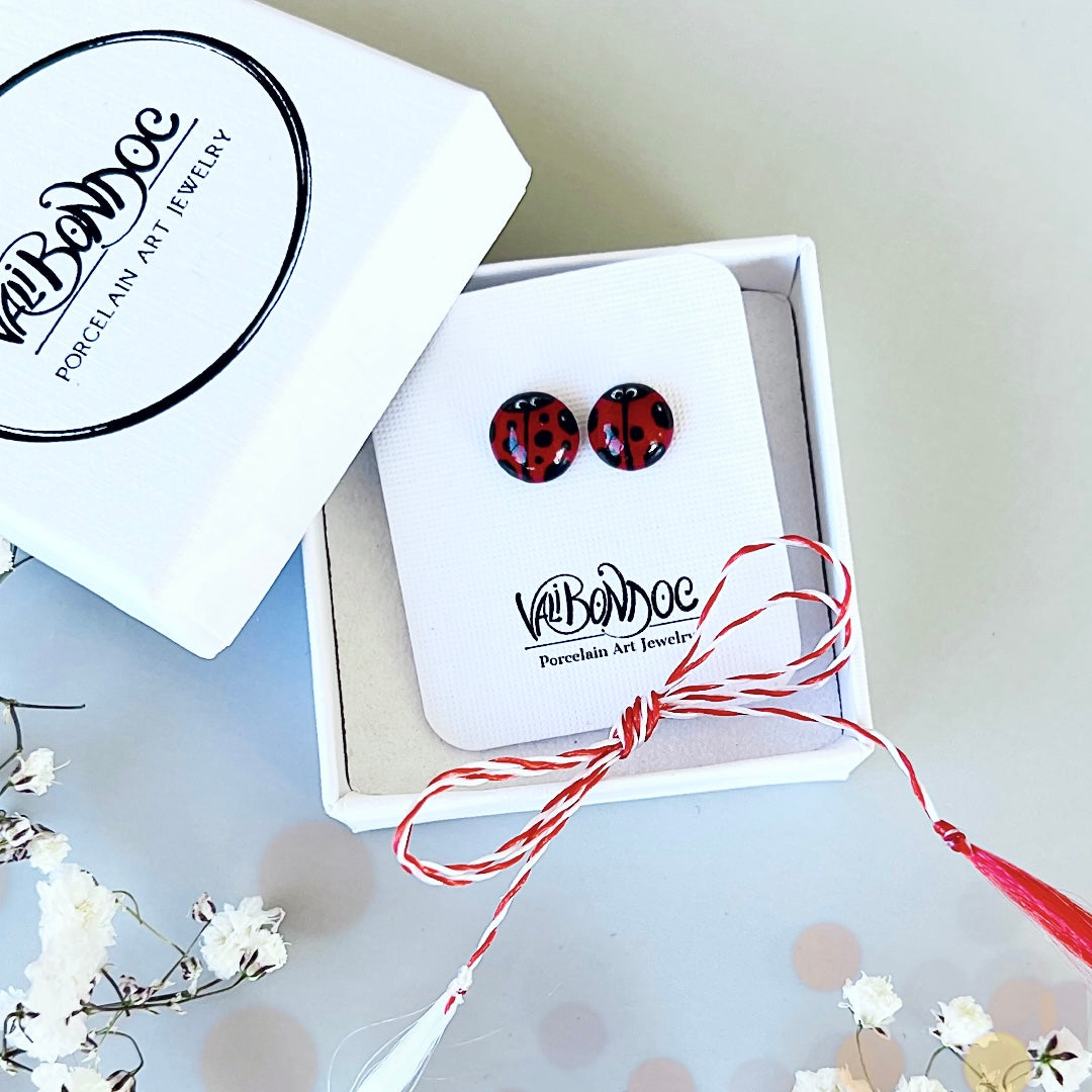 Gărgărițe 🐞 (cercei butoni)